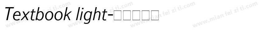 Textbook light字体转换